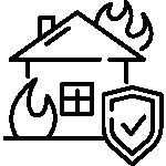 Fire Damage Restoration Icon