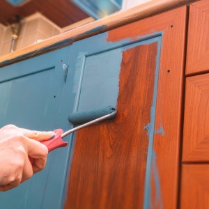 repaint cabinets with a fresh coat of paint for simple kitchen updates