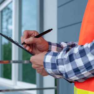 man with clipboard pre home renovation checklist 