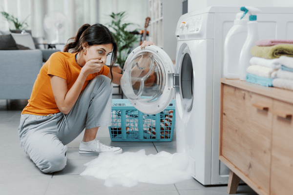 washing machine leak on floor