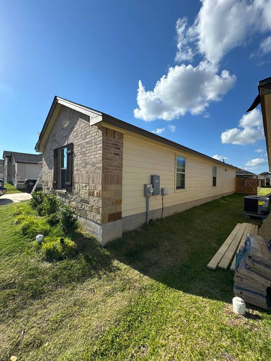 house after roof repair